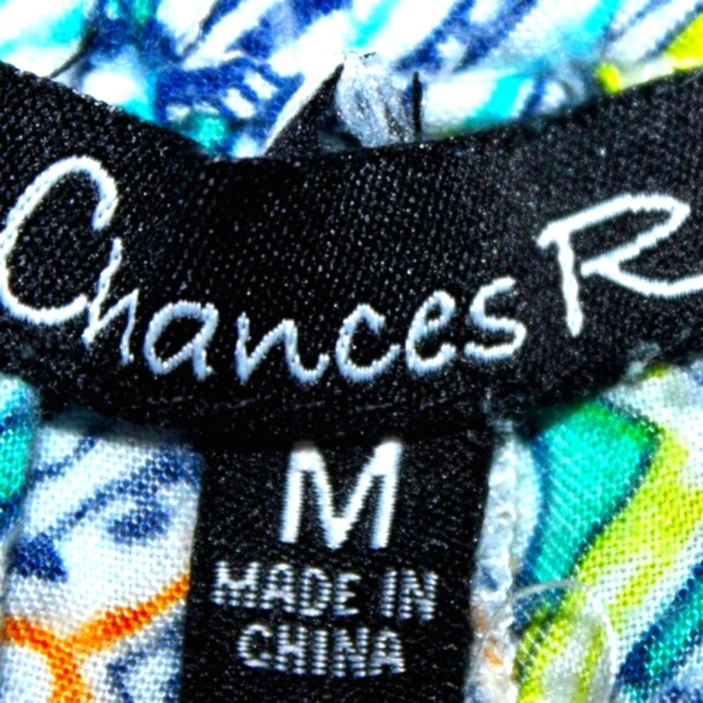Chances R Multi-Color Geometric Print Palazzo Pants M - Picture 7 of 7